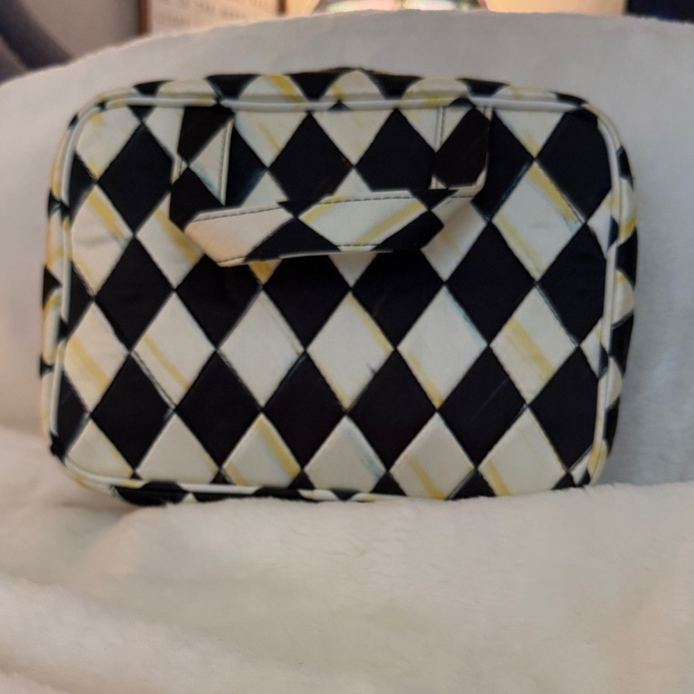 Mackenzie Childs Harlequin Weekender Bag Silk - New Condition